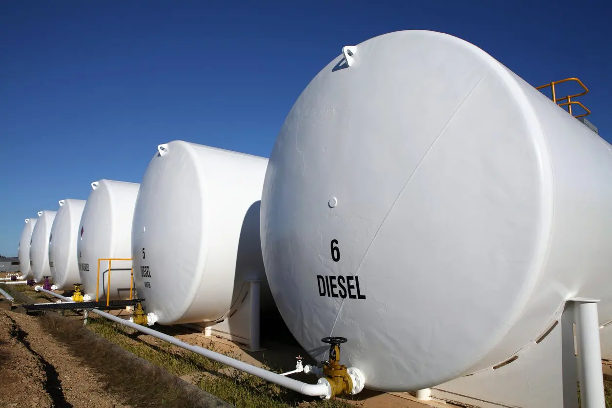 diesel fuel storage tanks