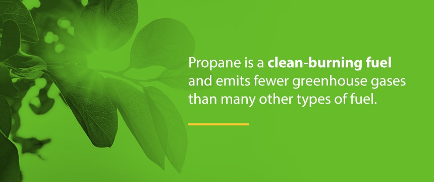 propane is a clean-burning fuel