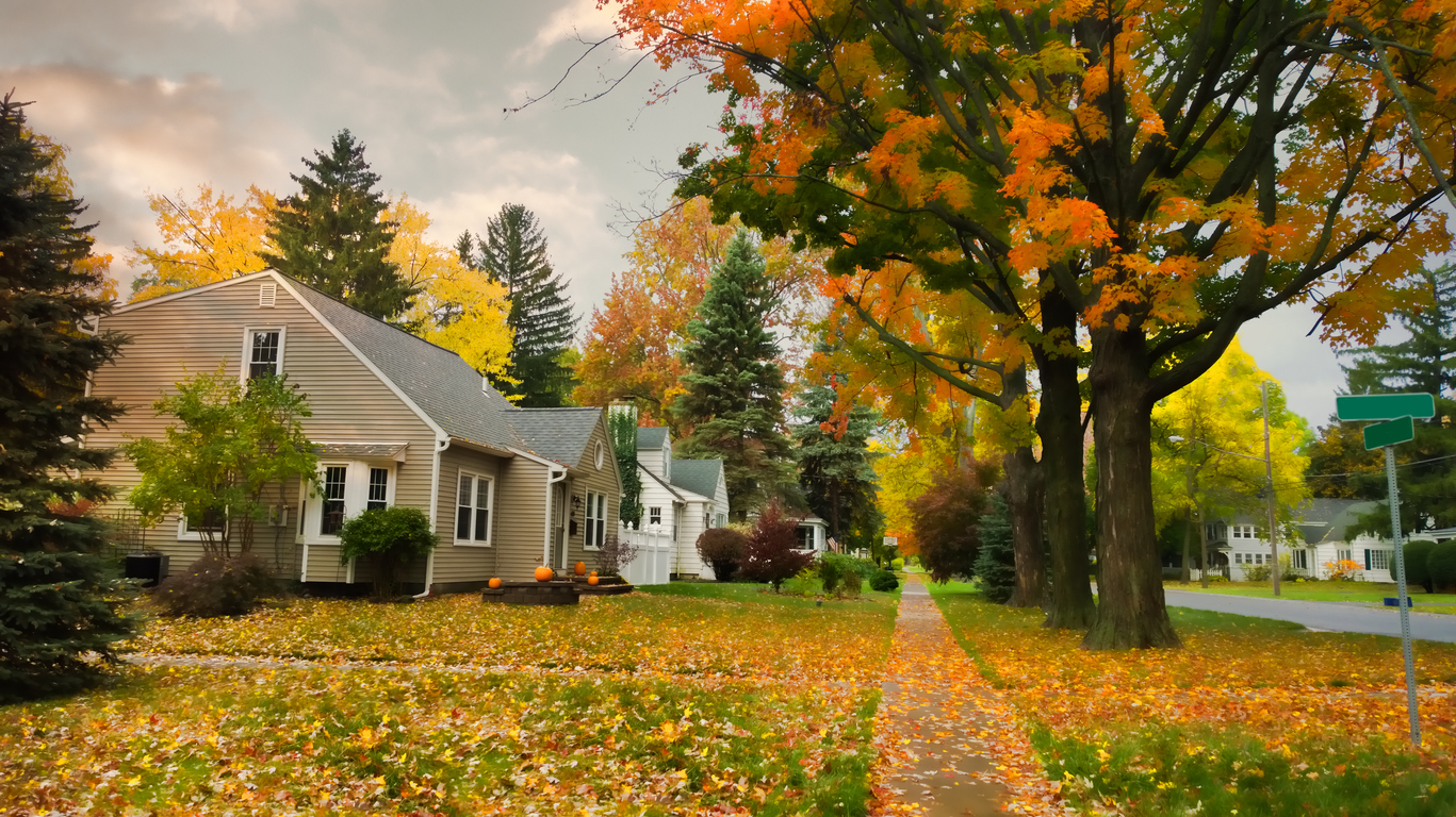 homes in the fall