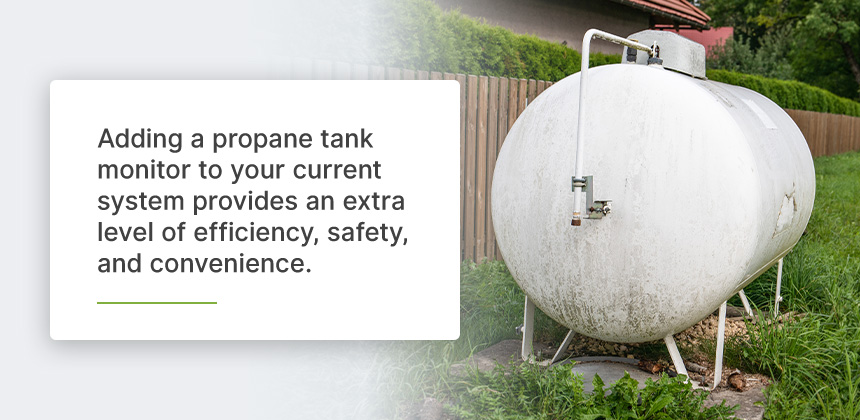 benefits of having a propane tank monitoring system