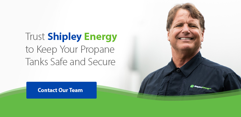 Trust Shipley Energy to keep your propane tanks safe and secure with tank anchoring