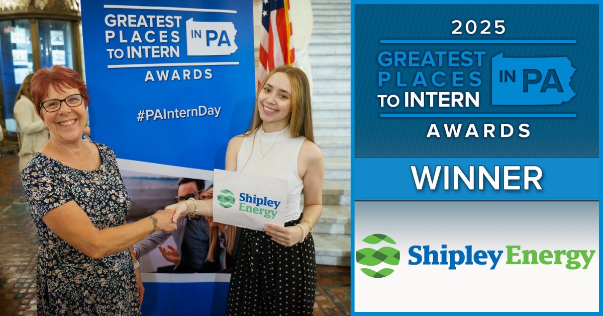 Shipley Energy is named one of the Greatest Places to Intern in PA