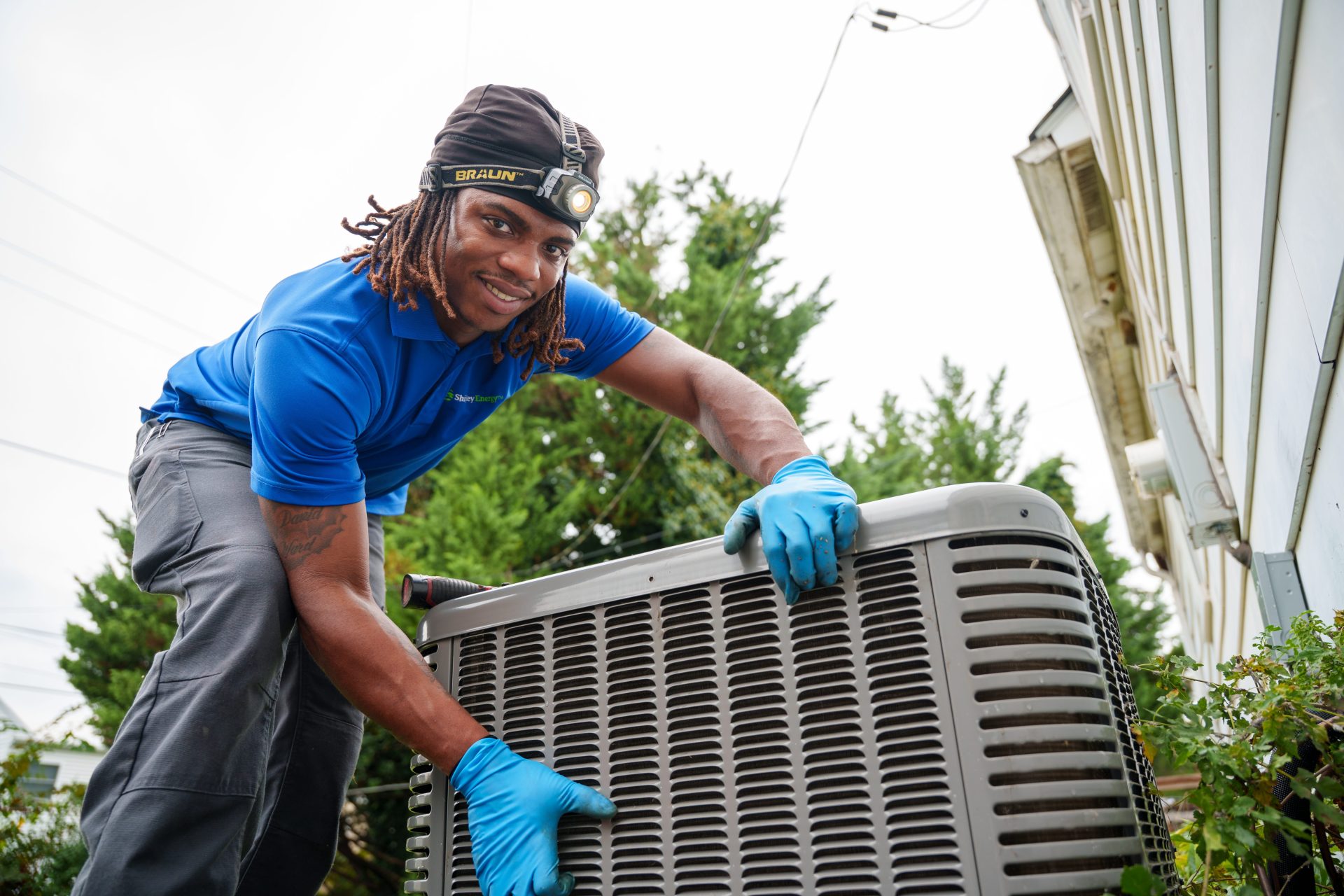 AC system tune-up with Malik from Shipley Energy