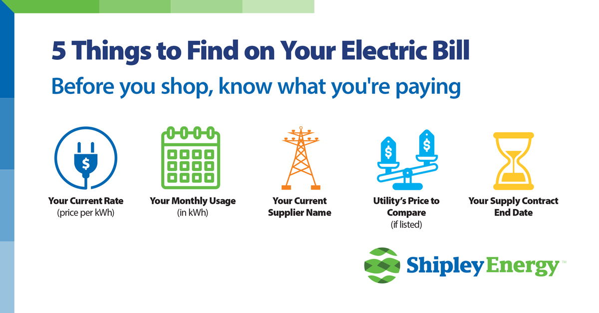 5 Things to Find on Your Electric Bill