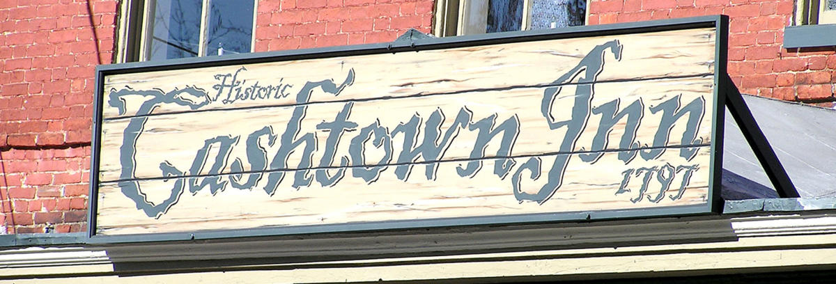 Cashtown Inn sign in Cashtown, PA